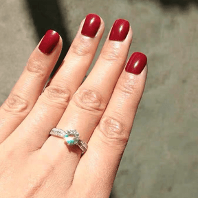 Starlight Moissanite Diamond Sterling Silver Ring - Ericjewelry - ericjewelry - Silver Rings - Moissanite Diamond, RINGS, Round shape, Silver, Size, Starligh, White - Ericjewelry -