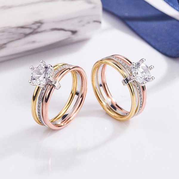 2ct Moissanite Diamond Stackable Sterling Silver Ring - Ericjewelry - ericjewelry - Silver Rings - Moissanite Diamond, RINGS, Round shape, Silver, Size, Stackable - Ericjewelry -