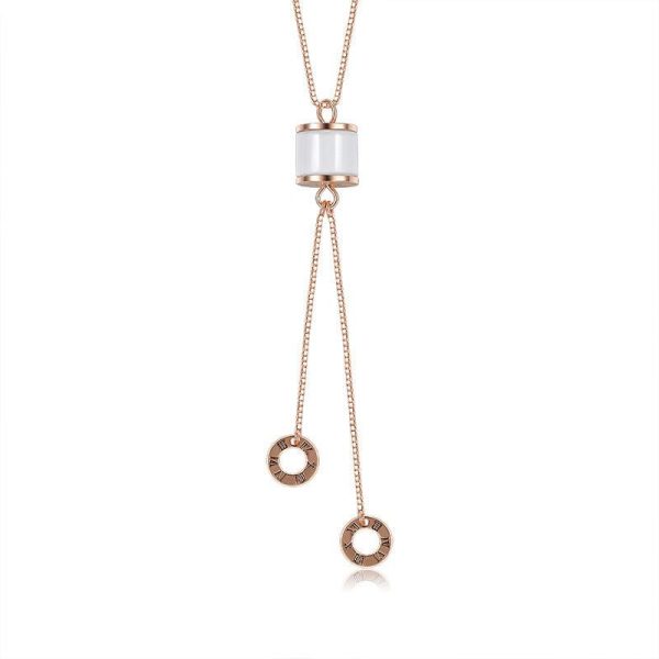 Ceramic Sterling Silver Necklace - Ericjewelry - ericjewelry - Silver Necklace - Ceramic, Necklace, Rose Gold, Silver, White Gold, Yellow Gold - Ericjewelry -